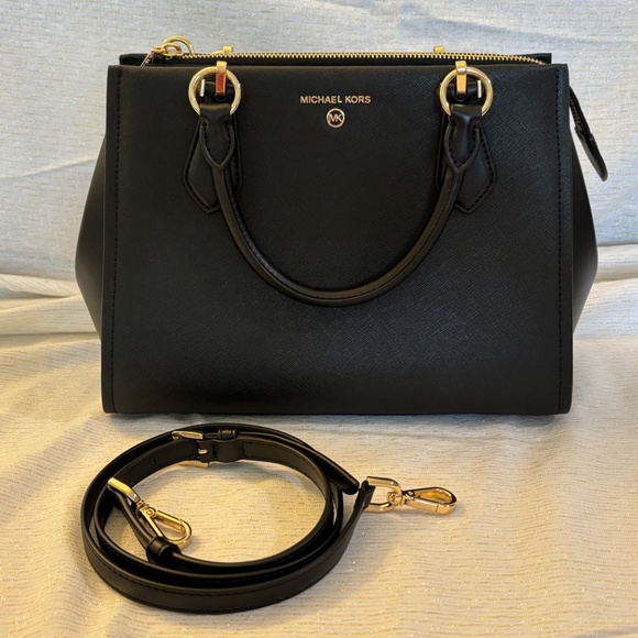Marilyn Medium Saffiano Leather Satchel - Picture 6 of 14